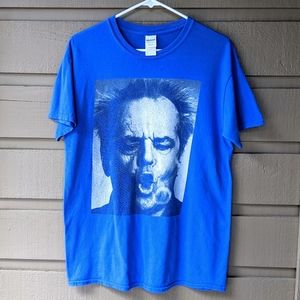 Jack Nicholson Image Graphic Tee | Blue
